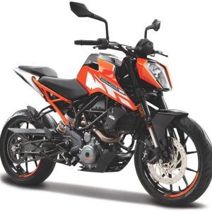 KTM 125 Duke orange and black die-cast motorcycle model