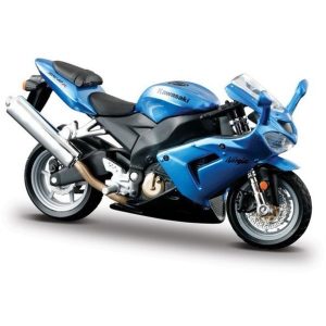 Blue Kawasaki Ninja ZX-12R die-cast motorcycle model