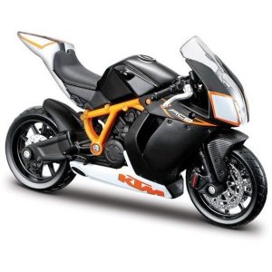 KTM RC8 sports motorcycle die-cast model in black and orange