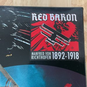 Red Baron emblem with Fokker Dr.1 silhouette and Manfred von Richthofen dates 1892–1918