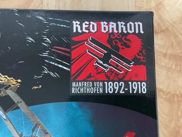 Red Baron emblem with Fokker Dr.1 silhouette and Manfred von Richthofen dates 1892–1918