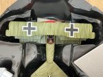 Top view of Fokker Dr.1 Triplane model showing pilot and German insignia