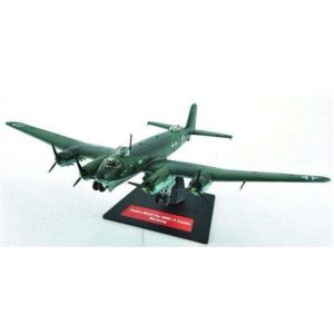 Diecast model of a Focke-Wulf Fw 200C-4 Condor German WWII bomber aircraft on a display stand